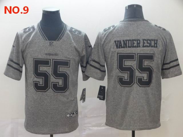 Men's Dallas Cowboys #55 Leighton Vander Esch Jersey NO.9;